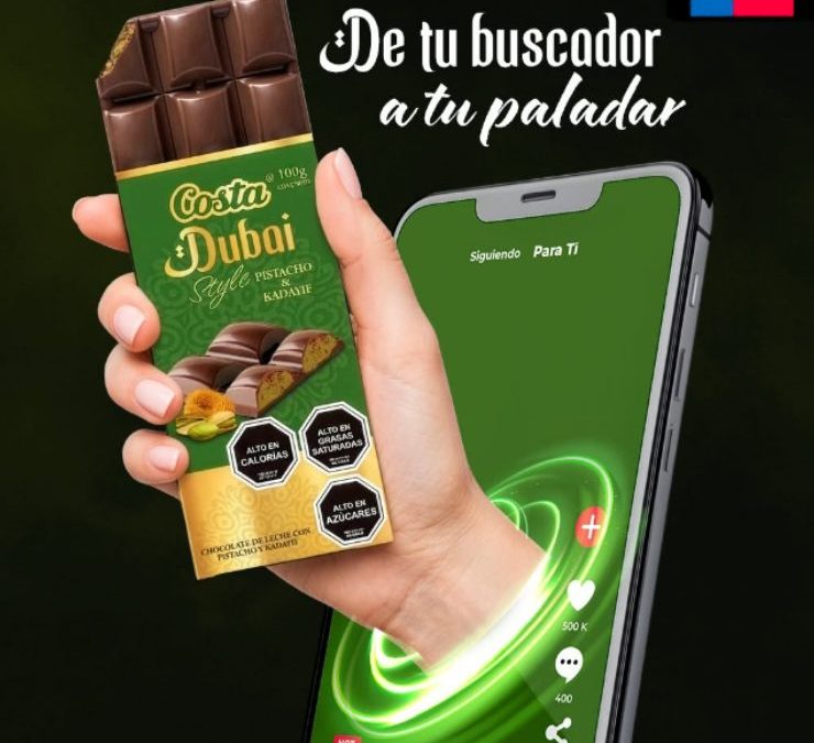 El fenómeno del chocolate Dubái llega a Chile de la mano de Costa